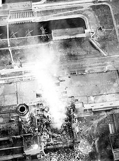 Chernobyl burning-aerial view of core
